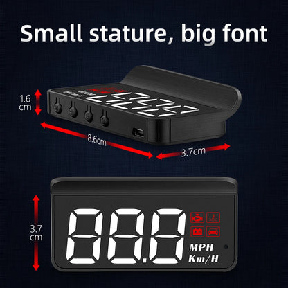 Geyiren, Heads Up Display Car,  Angled Shot, High Shot